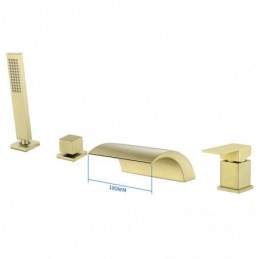 Duschsystem i Borstat Guld...