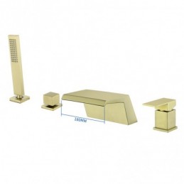 Duschsystem i Borstat Guld...