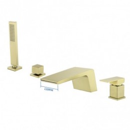Duschsystem i Borstat Guld...